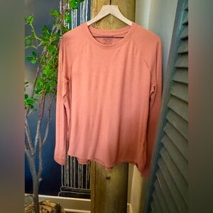 Patagonia Rust Orange Capilene Cool Trail Short Sleeve Tee